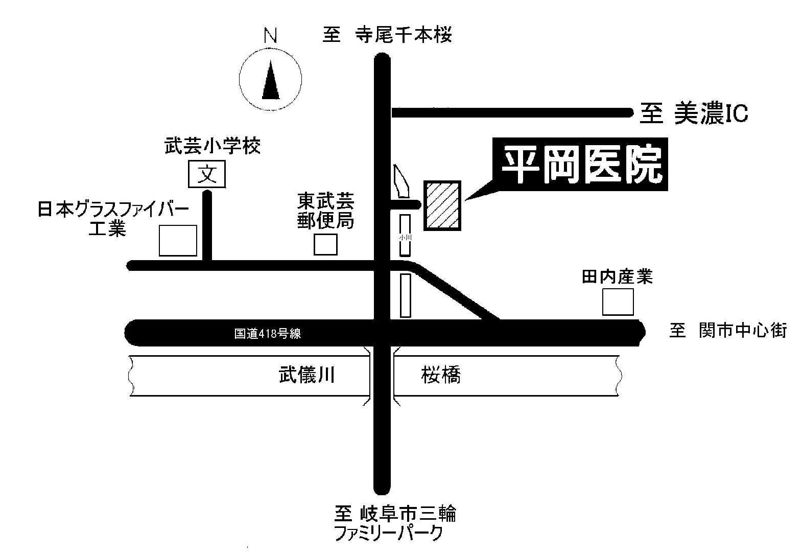 平岡医院地図